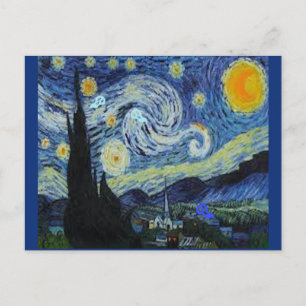 Van Gogh - Sterrennacht - Art Parody, Briefkaart