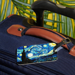 Van Gogh - Sterrennacht Bagagelabel