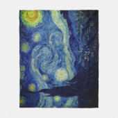 Van Gogh Sterrennacht Beddengoed Set Fleece Deken (Voorkant)