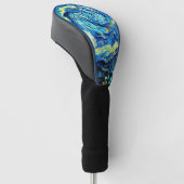 Van Gogh - Sterrennacht, beroemd schilderij, Golfheadcover (Schuin)