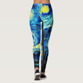 Van Gogh - Sterrennacht, beroemd schilderij Leggings (Achterkant)