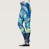 Van Gogh - Sterrennacht, beroemd schilderij Leggings (Links)