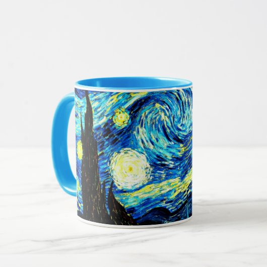 Van Gogh - Sterrennacht, beroemd schilderij Mok (Voorkant links)