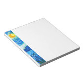 Van Gogh Sterrennacht bijgewerkt Notitieblok (Schuin)