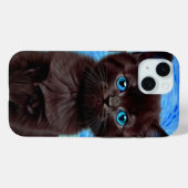 Van Gogh Sterrennacht Black Cat Case-Mate iPhone Case (Achterkant (horizontaal))