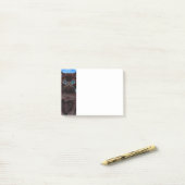Van Gogh Sterrennacht Black Cat Post-it® Notes (Op bureau)
