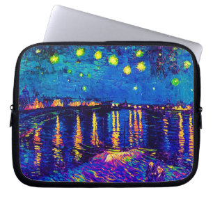 Van Gogh - Sterrennacht boven de Rhône Pop Art Laptop Sleeve