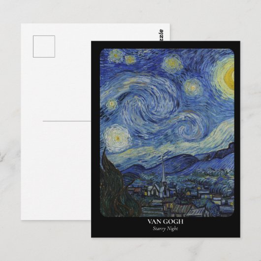 VAN GOGH / STERRENNACHT BRIEFKAART (Voorkant / Achterkant)