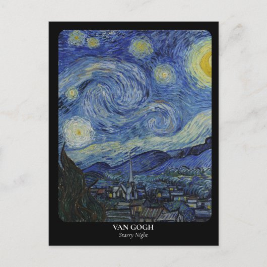 VAN GOGH / STERRENNACHT BRIEFKAART (Voorkant)