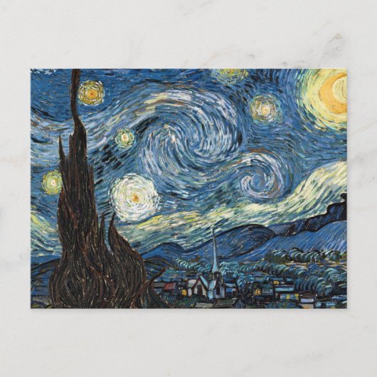 Van Gogh Sterrennacht Briefkaart (Voorkant)