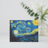 Van Gogh Sterrennacht Briefkaart (Staand voorkant)