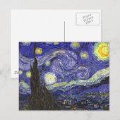Van Gogh Sterrennacht Briefkaart (Voorkant / Achterkant)