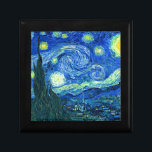 van gogh sterrennacht cadeaudoosje<br><div class="desc">Van Gogh's beroemde schilderij,  "De Sterrennacht". Van Gogh schilderde tijdens zijn verblijf in het asiel van Saint Remy in de jaren tachtig de rolheuvels en de cyperbomen die hij uit zijn raam zag.  Digitaal verbeterd door PixDezines.  Copyright © 2008-2016 PixDezines.com™ en PixDezines™ op zazzle.com. Alle rechten voorbehouden.</div>