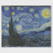 Van Gogh Sterrennacht Cadeaupapier (Vlak)
