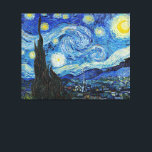 Van Gogh - Sterrennacht Canvas Afdruk<br><div class="desc">Het bekende kunstwerk van Vincent van Gogh,  Sterrennacht.</div>