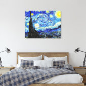 Van Gogh Sterrennacht Canvas Afdruk (Insitu (Slaapkamer))