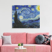 Van Gogh, Sterrennacht Canvas Afdruk (Insitu (Woonkamer))