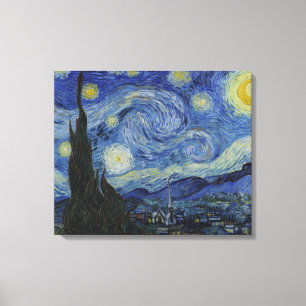 Van Gogh, Sterrennacht Canvas Afdruk