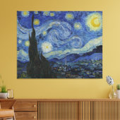 Van Gogh Sterrennacht Canvas Afdruk (Insitu (Woonkamer))