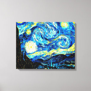 Van Gogh - Sterrennacht Canvas Afdruk