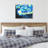 Van Gogh - Sterrennacht Canvas Afdruk (Insitu (Slaapkamer))