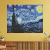 Van Gogh - Sterrennacht Canvas Print (Insitu (Woonkamer))