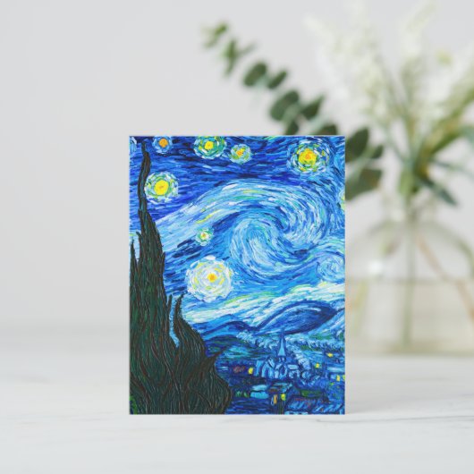 Van Gogh Sterrennacht Card (Staand voorkant)