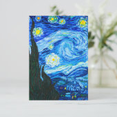 Van Gogh Sterrennacht Card (Staand voorkant)