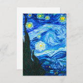 Van Gogh Sterrennacht Card (Voorkant / Achterkant)