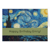 Van Gogh Sterrennacht Classic Impressionisme Kunst (Voorkant Horizontaal)