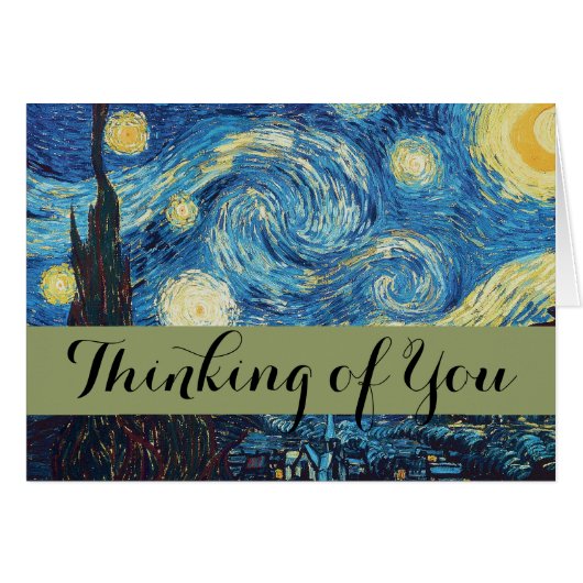 Van Gogh Sterrennacht Classic Impressionisme Kunst (Voorkant Horizontaal)