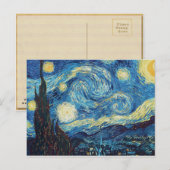 Van Gogh Sterrennacht Classic Impressionisme Kunst Briefkaart (Voorkant / Achterkant)