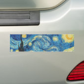 Van Gogh Sterrennacht Classic Impressionisme Kunst Bumpersticker (Op auto)