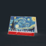 Van Gogh Sterrennacht Classic Impressionisme Kunst Feestdagen Kaart<br><div class="desc">Sterrennacht Schilderen - Dit is het Vincent Van Gogh meesterwerk,  De Sterrennacht 1889.</div>