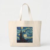 Van Gogh Sterrennacht Classic Impressionisme Kunst Grote Tote Bag (Voorkant)