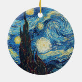Van Gogh Sterrennacht Classic Impressionisme Kunst Keramisch Ornament (Achterkant)