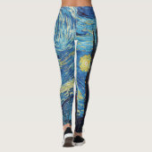 Van Gogh Sterrennacht Classic Impressionisme Kunst Leggings (Achterkant)