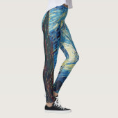 Van Gogh Sterrennacht Classic Impressionisme Kunst Leggings (Rechts)