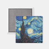 Van Gogh Sterrennacht Classic Impressionisme Kunst Magneet (Voorkant / Achterkant)