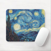 Van Gogh Sterrennacht Classic Impressionisme Kunst Muismat (Met muis)