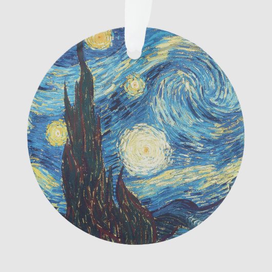 Van Gogh Sterrennacht Classic Impressionisme Kunst Ornament (voorkant)
