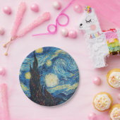 Van Gogh Sterrennacht Classic Impressionisme Kunst Papieren Bordje (Feest)