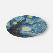 Van Gogh Sterrennacht Classic Impressionisme Kunst Papieren Bordje (Gekanteld)