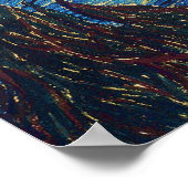 Van Gogh Sterrennacht Classic Impressionisme Kunst Poster (Hoek)