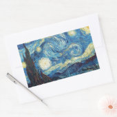 Van Gogh Sterrennacht Classic Impressionisme Kunst Rechthoekige Sticker (Envelop)