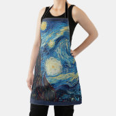 Van Gogh Sterrennacht Classic Impressionisme Kunst Schort (Insitu)