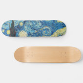 Van Gogh Sterrennacht Classic Impressionisme Kunst Skateboard (Horizontaal)