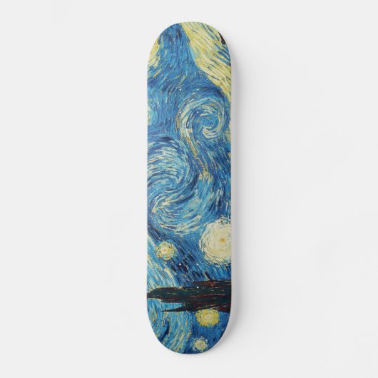 Van Gogh Sterrennacht Classic Impressionisme Kunst Skateboard (Voorkant)