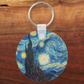 Van Gogh Sterrennacht Classic Impressionisme Kunst Sleutelhanger (Voorkant)