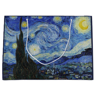 Van Gogh Sterrennacht Draaiende Lucht Blauw Kunst Groot Cadeauzakje